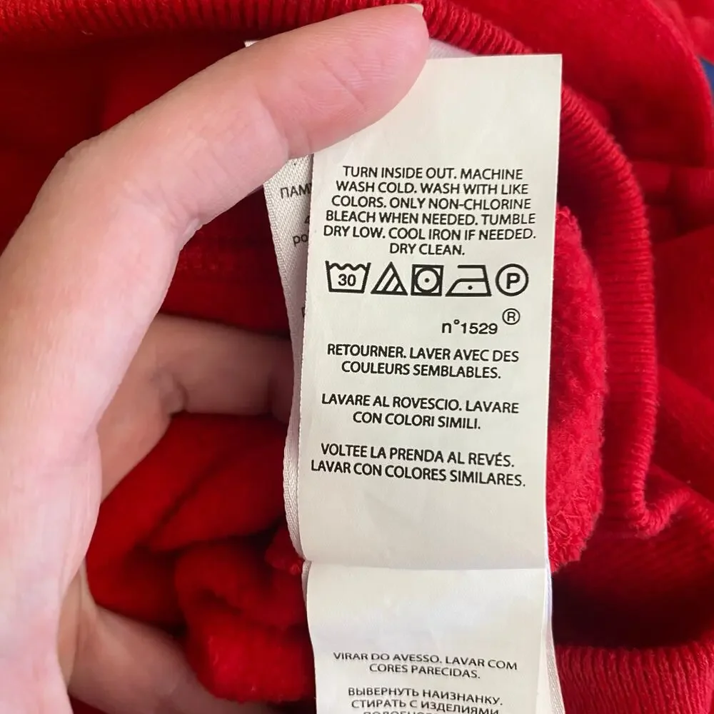 Ralph Lauren Logo‎ Fleece Full-Zip Embroidered Hoodie Toddlers Size 2T Red